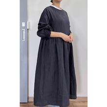 画像をギャラリービューアに読み込む, 上質リネンの割烹着ワンピース ナチュラルカラー|かっぽう着屋(カッポウギヤ)