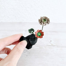 画像をギャラリービューアに読み込む, 炭オブジェ / ベージュ+ブラウン+グリーン|櫂の炭(カイノスミ)