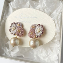 画像をギャラリービューアに読み込む, mitemite.刺繍ピアス.刺繍イヤリング|cheese(チーズ)