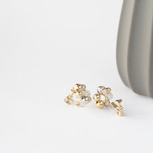 画像をギャラリービューアに読み込む, キラキラリースのイヤリング クリスタルガラス ゴールド シルバー|BLANCHE NEIGE(ブランシュネージュ)