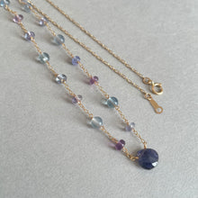 画像をギャラリービューアに読み込む, アイオライトとフローライトのネックレス|Na Lumière (ナ ルミエール)