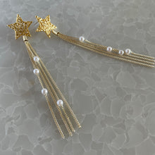 画像をギャラリービューアに読み込む, スター×パールタッセルピアス|Novedad.(ノベダ)