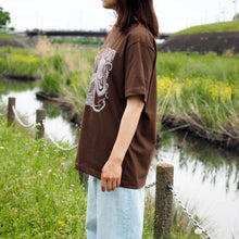 画像をギャラリービューアに読み込む, 旅するタコ Tシャツ|aosansyo(アオサンショウ)