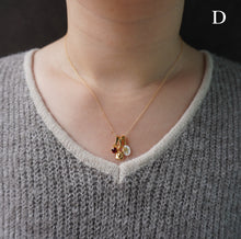 画像をギャラリービューアに読み込む, Three Top Necklace / 14KGF chain|soiesoie(ソワソワ)