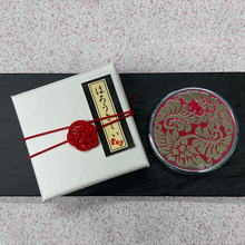 画像をギャラリービューアに読み込む, コンパクトミラー・はろうきてい・丸花フラット・赤 (シルバー・バージョン)|Cuprum by ISHIWATA(クプラム バイ イシワタ)