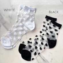 画像をギャラリービューアに読み込む, シースルーハートソックス|sugar.C beauty(シュガーシービューティー)