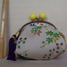 画像をギャラリービューアに読み込む, あめ玉がま口ポーチ キイロ|PlusDot+.(プラスドット)