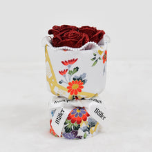 画像をギャラリービューアに読み込む, 着物ブーケ®︎ 雪美霜〈赤バラ3本〉|日本製グリッターローズ|IRiller(アイリエ)