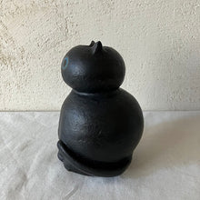 画像をギャラリービューアに読み込む, 黒猫花瓶|とうげい hanaga(トウゲイ ハナガ)