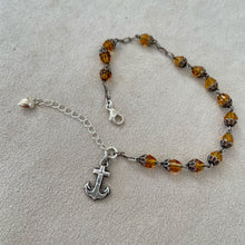 画像をギャラリービューアに読み込む, 【ブレスレット】歴史を纏う アンティークロザリオとアンカーモチーフのブレスレット|ERIKOART(エリコアート)