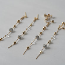 画像をギャラリービューアに読み込む, 繊細な輝き・艶・透明感。素敵が揃うロングイヤリング|BLANCHE NEIGE(ブランシュネージュ)