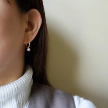 画像をギャラリービューアに読み込む, 天然色 ピンク ホワイト フープピアス|SAKURA jewelry(サクラジュエリー)