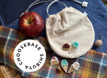 画像をギャラリービューアに読み込む, ブローチ【くり】|tsubutsubu design.(ツブツブデザイン)