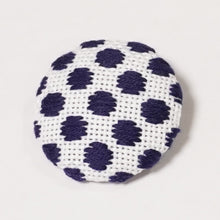 画像をギャラリービューアに読み込む, こぎん刺しブローチ/水玉|PlusDot+.(プラスドット)