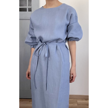 画像をギャラリービューアに読み込む, 上質リネンの前結び割烹着|かっぽう着屋(カッポウギヤ)