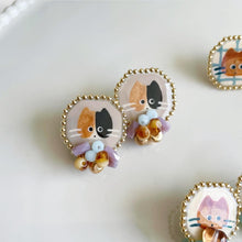 画像をギャラリービューアに読み込む, ねこイヤリング 三毛猫|slowly&starry(スローリーアンドスターリー)
