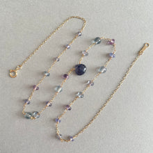 画像をギャラリービューアに読み込む, アイオライトとフローライトのネックレス|Na Lumière (ナ ルミエール)