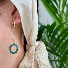 画像をギャラリービューアに読み込む, 【イヤリング】モダンエレガンス ヴィンテージスワロフスキーのウェーブイヤリング|ERIKOART(エリコアート)