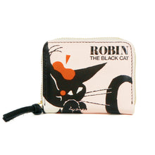 画像をギャラリービューアに読み込む, ペルケ perche×黒ねこ意匠 ROBIN / ジャバラカードウォレット|perche(ペルケ)