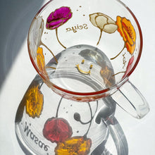 画像をギャラリービューアに読み込む, カラフルなポピーがかわいい耐熱グラスマグ|RYUEN(リュウエン)