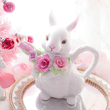 画像をギャラリービューアに読み込む, 世界でひとつだけのうさぎの花束ティーポット|Blanche Neige By ちょこにゃん(ブランシュネージュバイチョコニャン)