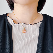 画像をギャラリービューアに読み込む, 花束ネックレス|necklace|ピンク、ブルー|c.momoka(シーモモカ)