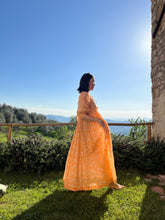 画像をギャラリービューアに読み込む, 上質インドコットン マキシドレス ピーチファズ|MANGALA ARATI(マンガラ アーラティー)