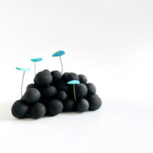 画像をギャラリービューアに読み込む, 炭団オブジェ / 〇+ブルー|櫂の炭(カイノスミ)
