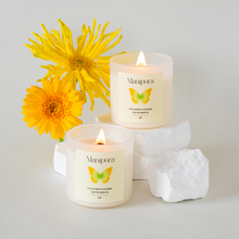 画像をギャラリービューアに読み込む, 【ウッド芯】第3チャクラキャンドル【SOLAR PLEXUS】|eight(エイト)