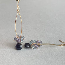 画像をギャラリービューアに読み込む, アイオライトとフローライトのピアス|Na Lumière (ナ ルミエール)