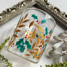 画像をギャラリービューアに読み込む, クリスマスホーリー 耐熱グラス|RYUEN(リュウエン)