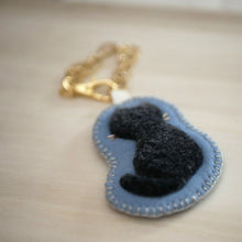 画像をギャラリービューアに読み込む, 和み猫のバッグチャーム うしろ姿の 黒猫|Little Plum(リトルプラム)