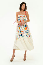 画像をギャラリービューアに読み込む, 紐付き刺繍入りワンピース|Ukrainian Embroidery Wear ”Mavka”(ウクライナシシュウノアパレル マウカ)