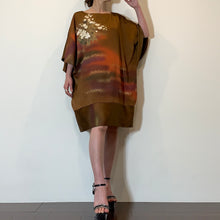 画像をギャラリービューアに読み込む, 着物リメイク ケープ袖ワンピース|komomo(コモモ)