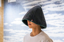 画像をギャラリービューアに読み込む, 今治タオル サウナハット【黒】|Saunarior(サウナリア)