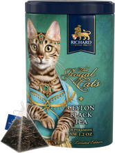 画像をギャラリービューアに読み込む, RICHARD(リチャード)ザ・ロイヤル・キャッツ(ベンガル) 缶入りセイロン紅茶34g|FREA(フレア)