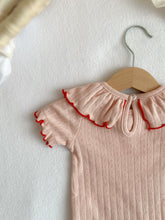 画像をギャラリービューアに読み込む, 【Strawberry latte】 -Ruffly cotton rompers|Bébémoose (ベベムース)