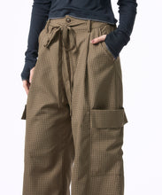 画像をギャラリービューアに読み込む, 【期間限定】カーゴ チェック ワイド パンツ|Nora Lily elle(ノラリリーエル)