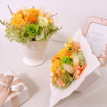 画像をギャラリービューアに読み込む, 【陶器のフレームアレンジ】イエロー ピンク 上品な薔薇 母の日ギフト 両親贈呈品 結婚 出産 誕生日 記念日 新築 敬老の日 還暦 古希 喜寿 傘寿 米寿 長寿祝 プリザーブドフラワー フラワーギフト フラワーアレンジ |Luana Mally(ルアナ マリー)