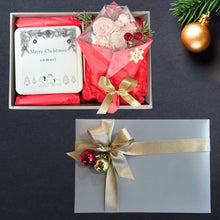 画像をギャラリービューアに読み込む, 【期間限定】クリスマス版小さな森のクッキー缶とメレンゲ花束のギフトボックス|comori(コモリ)