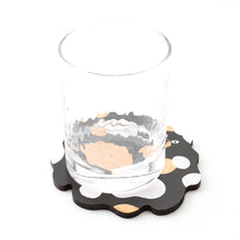 画像をギャラリービューアに読み込む, 猫雑貨・木製プレート&コースター【ねこまみれ メルティ黒】|Ten&O