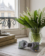 画像をギャラリービューアに読み込む, Muguet (スズラン) フランス刺繍 リボンバレッタ|SUNNY RIBBON(サニーリボン)