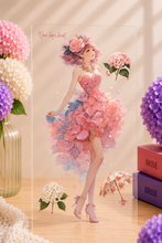 画像をギャラリービューアに読み込む, Floral Princess Hydrangea Melody Dress Up Collage Sticker|nene_hope_heart(ネネホープハート)