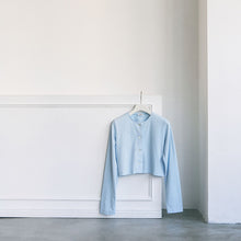 画像をギャラリービューアに読み込む, Organic Cotton Cropped Cardigan (オーガニックコットン クロップドカーディガン)|syngja(シンギア)