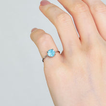 画像をギャラリービューアに読み込む, 色が変わる宝石リング キラナライト瑞雪「虹立ち」 ラウンド6mm SV925|atelier ShowKer(アトリエショーカー)