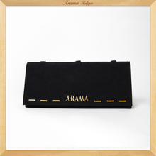 画像をギャラリービューアに読み込む, アラマのスエードクラッチバッグ/ブラック|ARAMA TOKYO(アラマトーキョー)