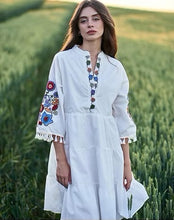 画像をギャラリービューアに読み込む, 刺繡入りワンピース|Ukrainian Embroidery Wear ”Mavka”(ウクライナシシュウノアパレル マウカ)