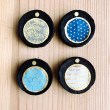 画像をギャラリービューアに読み込む, 炭団オブジェ / ◎+和風柄2|櫂の炭(カイノスミ)