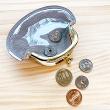 画像をギャラリービューアに読み込む, クリアがま口 本革 小銭入れ 小物入れ スケルトンがま口|六屋(ムツヤ)