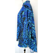 画像をギャラリービューアに読み込む, Manteau shirt leopard blue - マントシャツ レオパード ブルー|Merci DIEU(メルシーデュー)